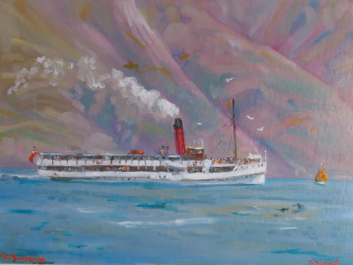 TSS Earnslaw on Lake Wakatipu, Queenstown N.Z.