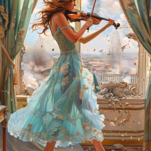 Woman with Violin 6