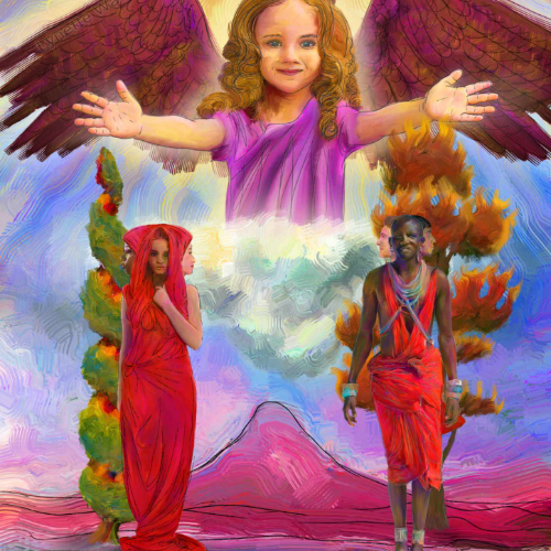 The Lovers Tarot Card Art