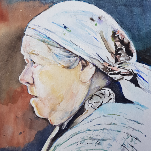 Woman in Headscarf