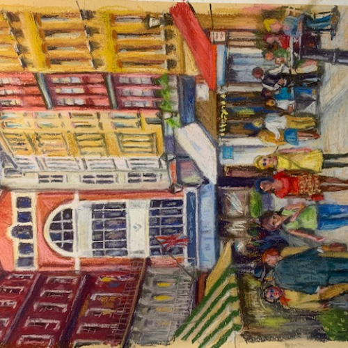 A Sunny Day in W1, (St.Christopher's Place London)