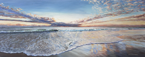 Art oil painting of Cottesloe Beach Sunset by Brian Carew-Hopkins on VooGlue
