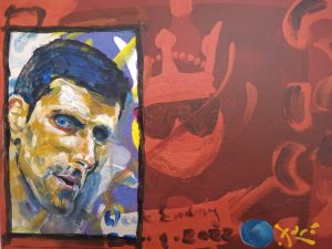 Novax -  Tennis great Novak Djokovic of Serbia banned from Australian by Border Force for Australian Open Tennis Tournament over anti-vax stance. The cool kings crown has fallen.
