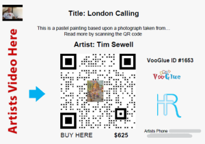 The Smart Art QR Didactic for one of Tims works 
