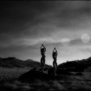 Silhouettes of Women in the Desert