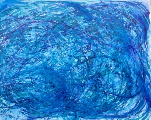 Abstract Blue Swirl