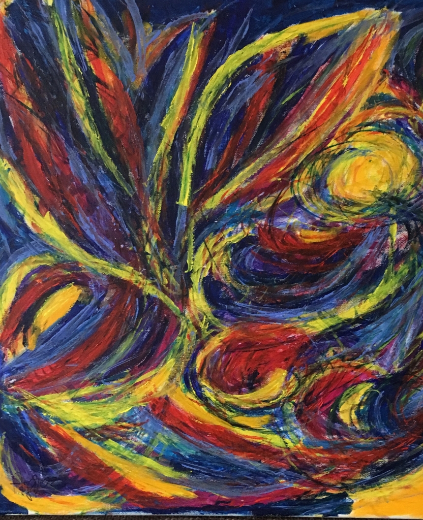 Abstract Expressionist Swirls