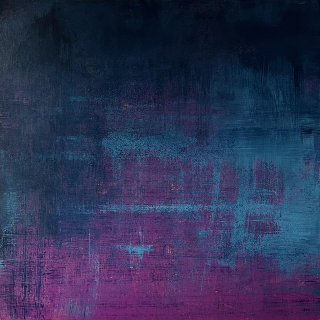 Untitled (Blue & Fuchsia)