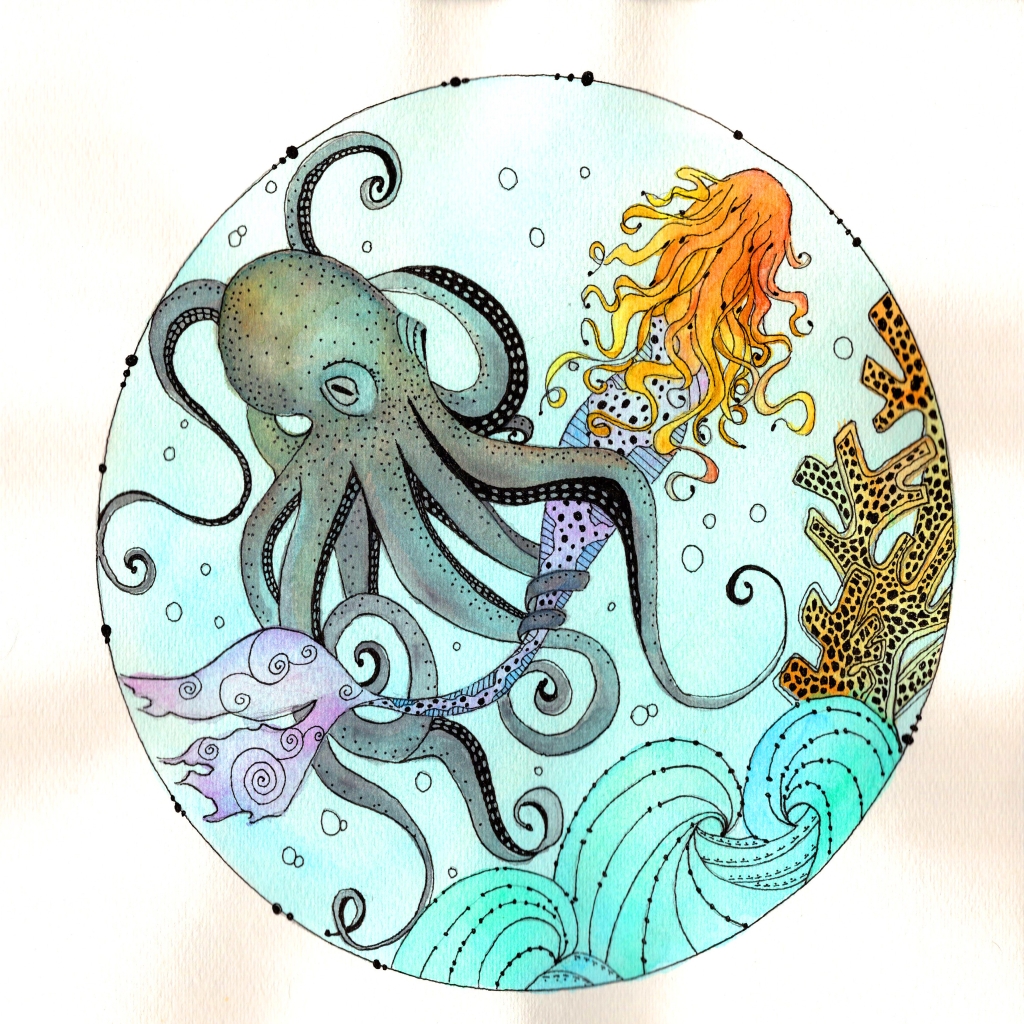 Octopus and Mermaid