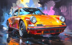 Orange Porsche 911