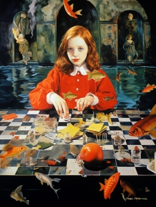 Girl with Goldfish 6