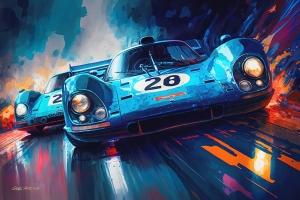 Blue Porsche 917K