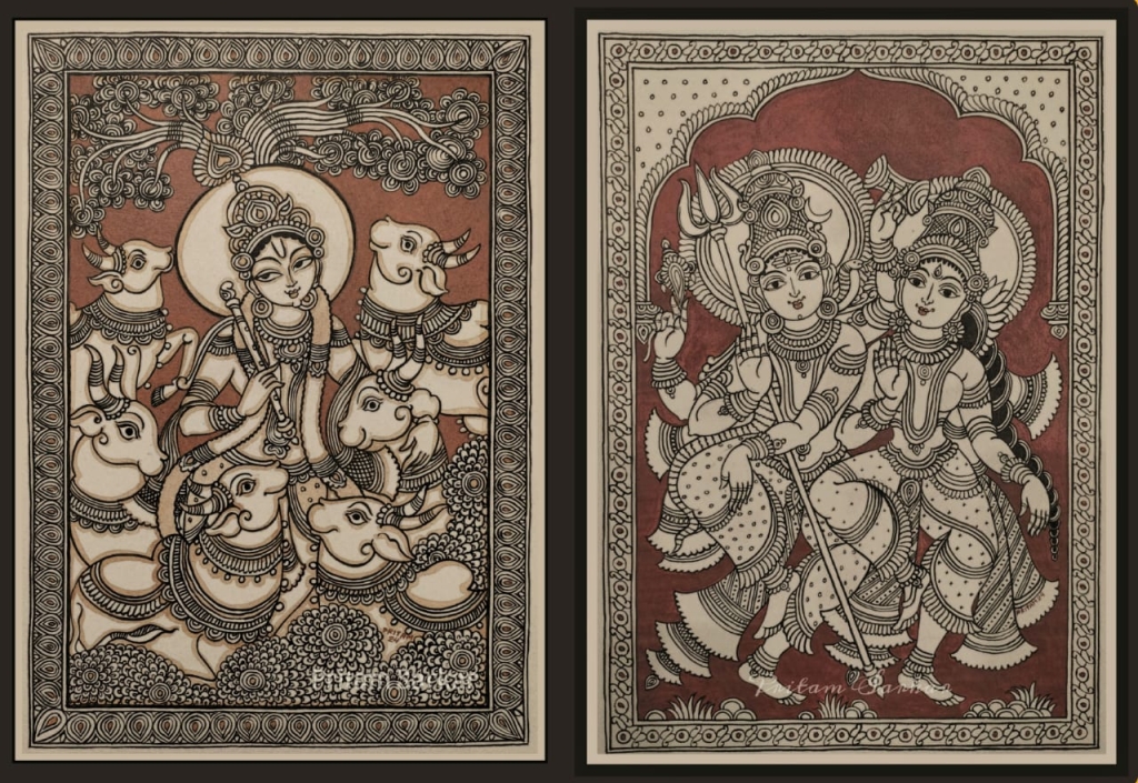 Kalamkari Paintings of Hindu Deities