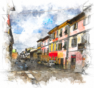 Italian Street Scene