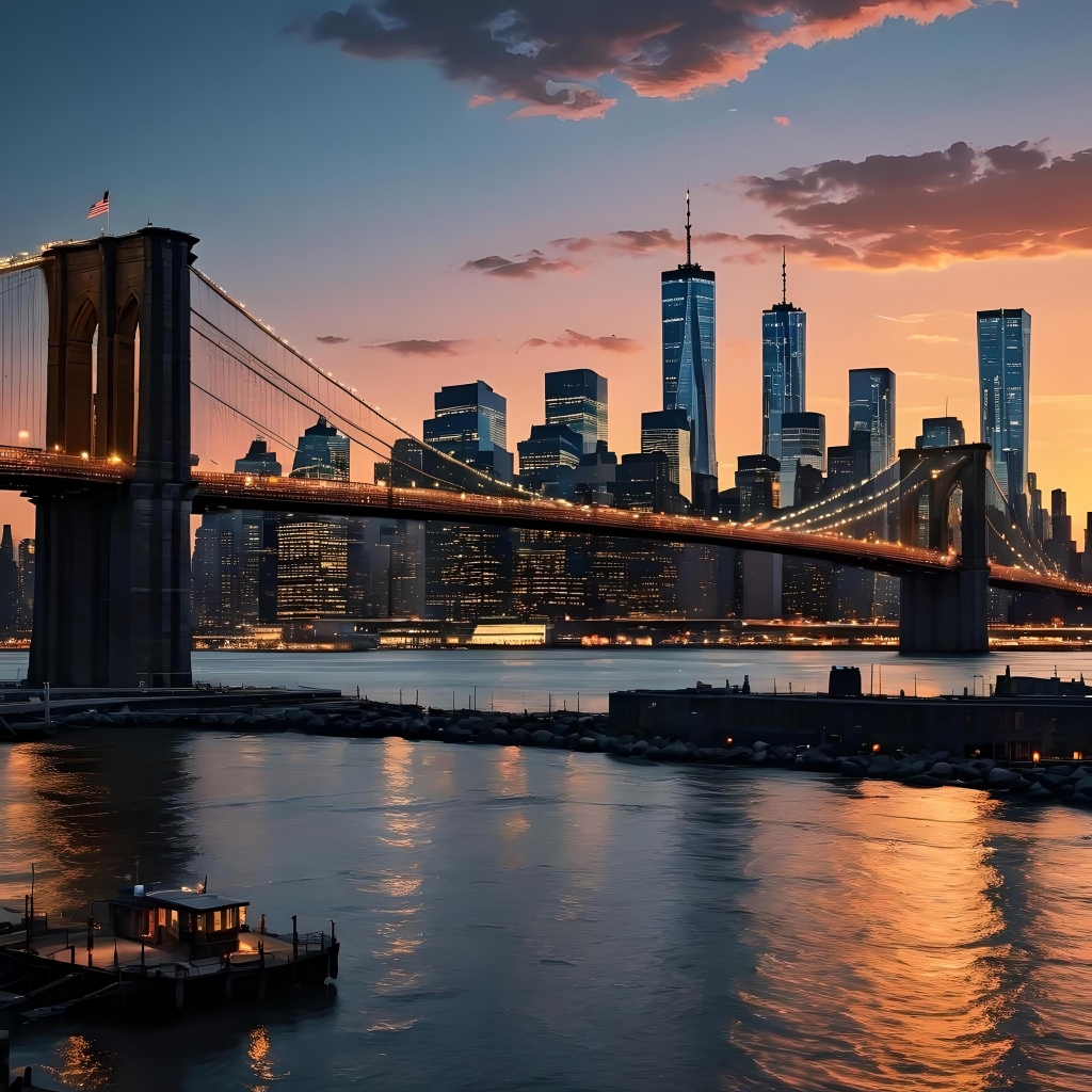 New York City at Sunset