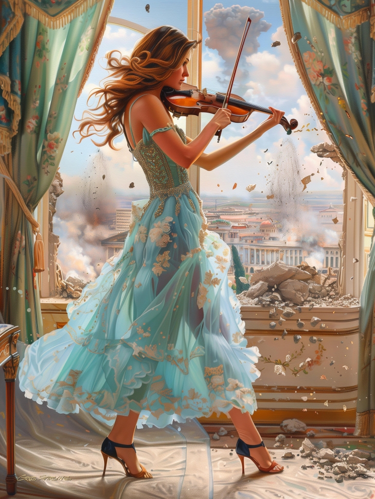 Woman with Violin 6