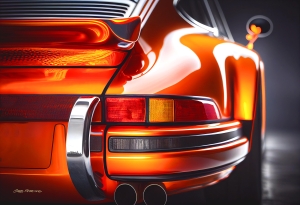 Orange Porsche 911 Outlaw