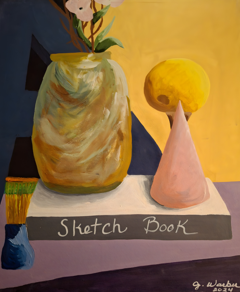 Still Life with Sketch Book