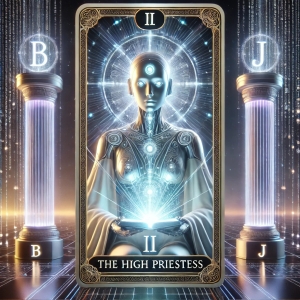 The High Priestess AI Tarot Card