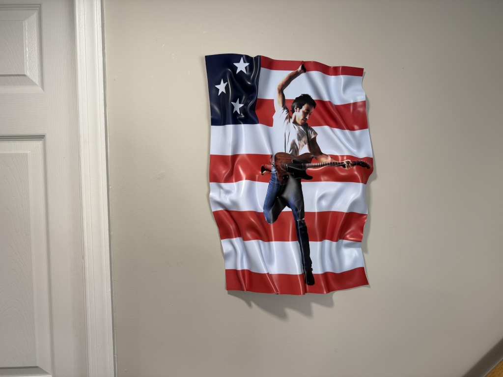 Bruce Springsteen 3D American Flag Art