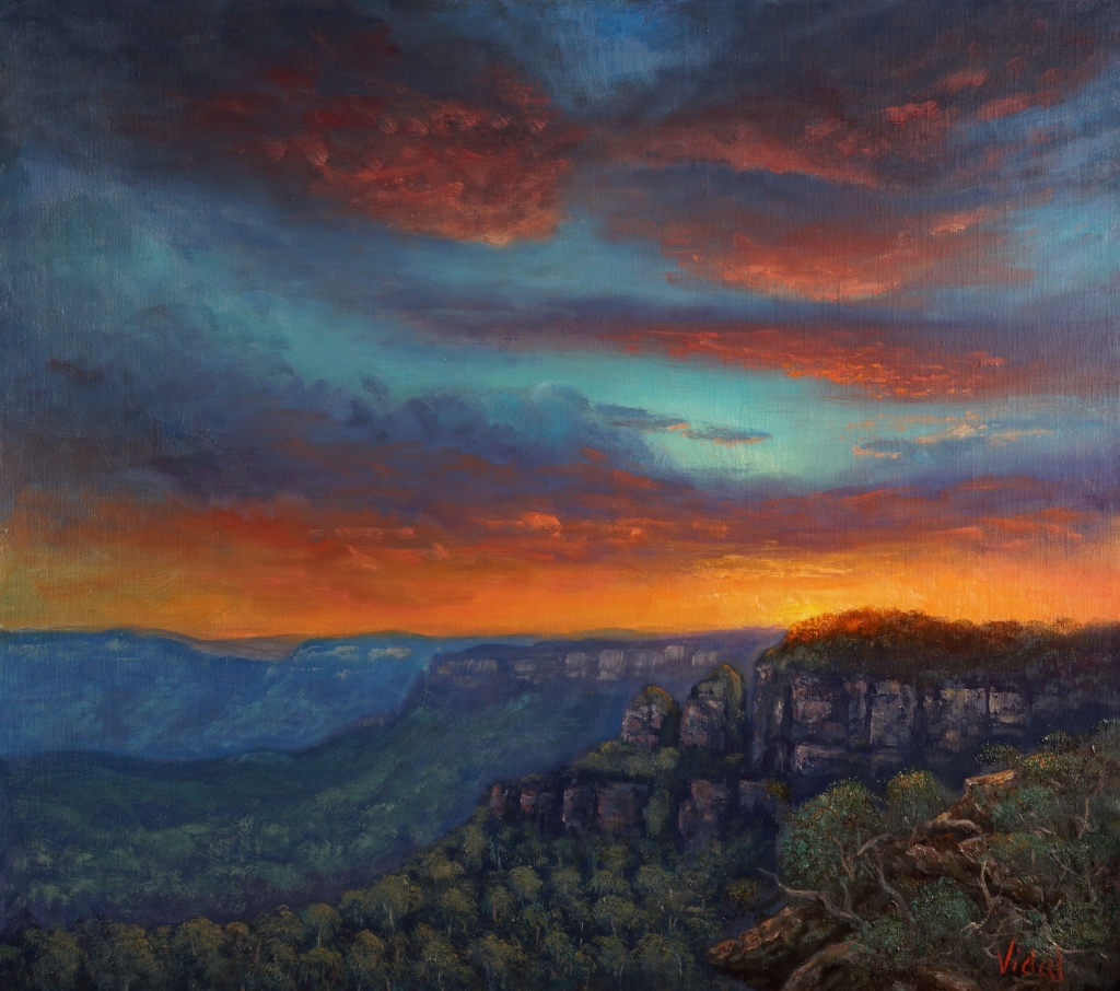 Sunset over the Blue Mountains