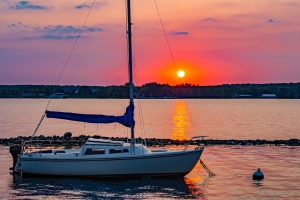 Sunrise Sailboat at Canandaigua Lake