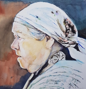 Woman in Headscarf