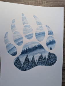 Bear Paw Print Landscape